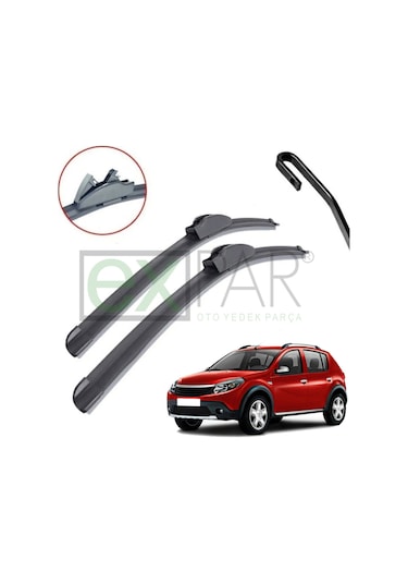 Dacia Sandero Ön Cam Silecek Süpürgesi Takımı 2008 - 2012 Model Sandero Stepway Ön Silecek