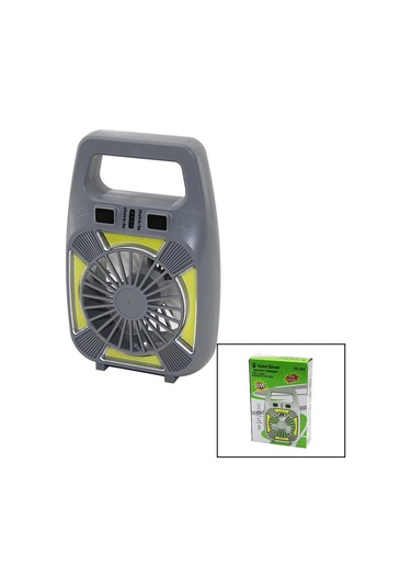 2in1 Mini Fan - Fener Usb Şarj 2 Kademe Hız Lamba 4 Fonksiyon - 10w Su Geçirmez Taşıma Kulp Mini Van
