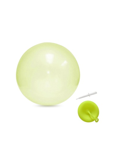Konesam 130cm Sarı Tpr Şişme Top - Şeffaf Balon Topu, Patlatabilir, Oyun Topu - Opp Poşet + Şişme Borusu Dahil