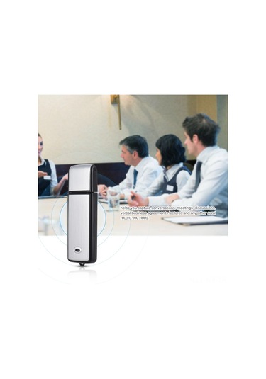 8gb Usb Dijital Ses Kaydedici Usb Disk Flash Bellek 18 Saat Kayıt Şarj Edilebilir Ofis Okul İçin