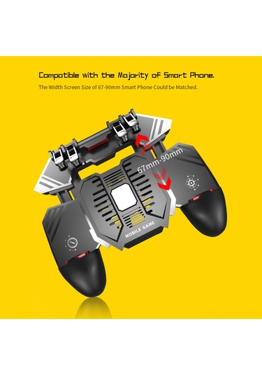 Xindoker Ak77 Mobil Oyun Kumandası: Pubg Uyumlu, Ergonomik Tasarım, 6 Parmak Kontrolü İle Üstün Oyun Deneyimi