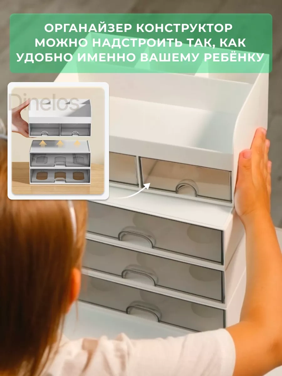 Dinelos Masaüstü Kırtasiye Organizatörü Standı 251198476 Beyaz