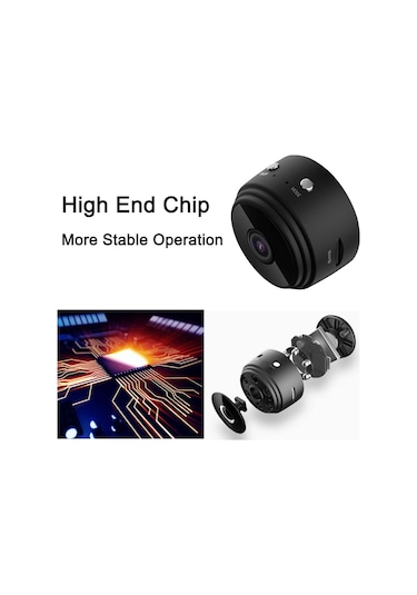 Yifomall 3 Adet Siyah 1080p Wifi Güvenlik Kamerası - Enternetli Ev/ofis İzleme, Hareket Algılama, İnfrafed Gece Görüşü, Dijital Dv Fonksiyonu