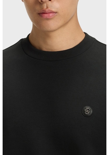 Boss Erkek Sweat 50520302 002 Siyah Siyah