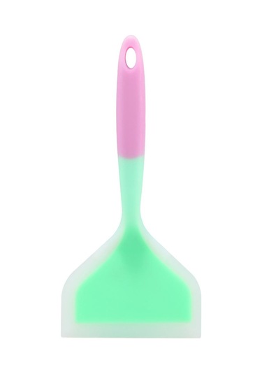 Yeşil & Mor Silikon Spatula Pişirme Gereçleri Sığır Eti Yumurta Mutfak Kazıyıcı Geniş Pizza Pişirme Araçları Kürek Yapışmaz Spatula Mutfak