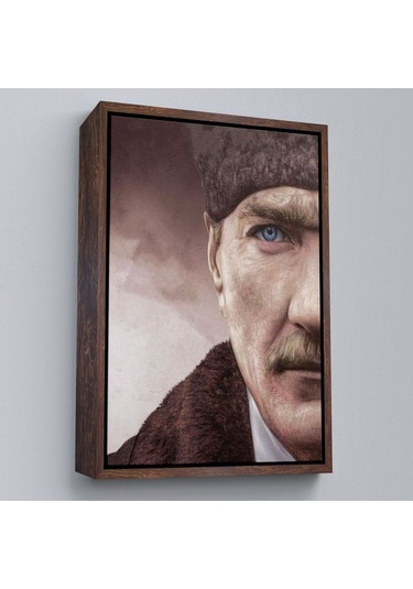 Çerçeveli Mustafa Kemal Atatürk Dekoratif Duvar Tablosu -6166