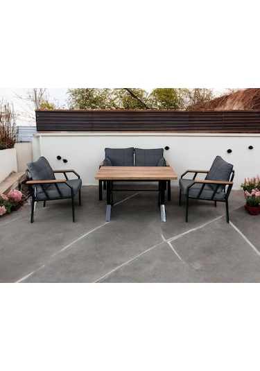 Tu Tienda Nergiz 2 1 1 Masa Bahçe Balkon Mobilyası,lacivert Lacivert