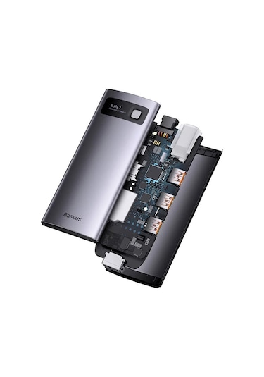 Baseus Starjoy 8-port Multifonksiyonel 8in1 Type-c Hub Adaptör D