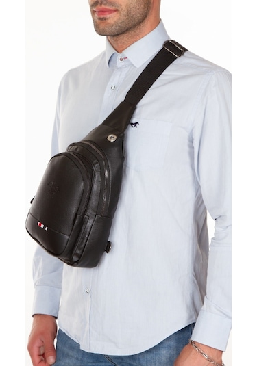 Siyah Vardy Göğüs Ve Omuz Çantası Çapraz Askılı Body Bag