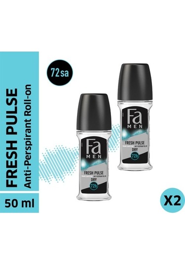 Fa Men Fresh Pulse 72H Erkek Roll-On Deodorant 2 x 50 ML