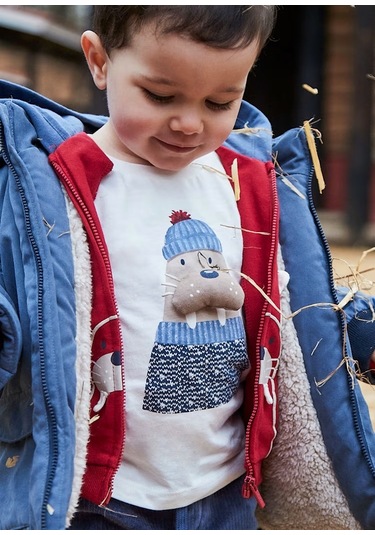 Mayoral Erkek Bebek T-shirt 2070 Krem