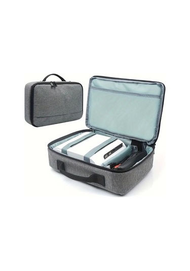 Willowhaven Dayanıklı Gri Projektör Taşıma Çantası Büyük Kapasiteli Şok Emici