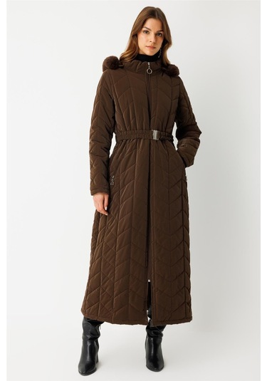 Kapitone Tam Boy Kaban Kahve Kahve