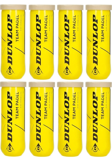 Dunlop Team Padel 3'lü 8 Kutu Padel Topu 601553 Çok Renkli