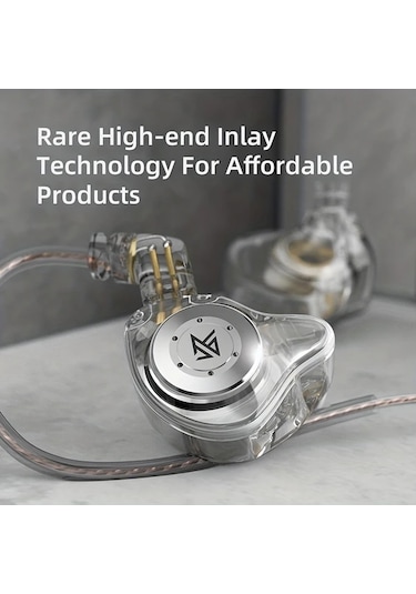 Honeybeeshop Kz Edx Pro Kulak İçi Mikrofonlu Çift Dd Hifi Stereo Ses Gürültü Önleyici Kulaklık Camgöbeği