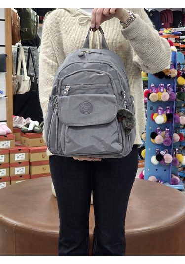 My Polo 2114-8675 Kadın Krinkıl Kumaş Çok Gözlü Astarlı Petli Su Füme