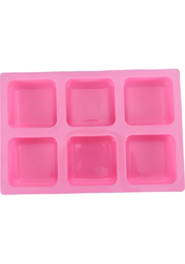 Shineyee Gıda Grubu Silikon Kalıp - 6 Hücreli Kare Ve Daire Şekli, Fırın Uyumlu, Çikolata/pasta/sabun Yapımı, -40 C/+230 C Isı Dayanıklı Diğer