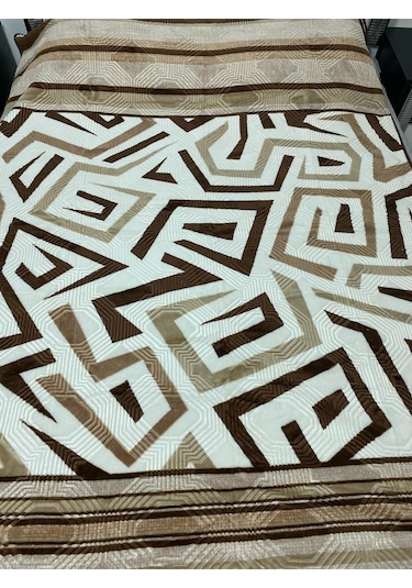 Aksu Tek Kişilik Battaniye Çantali Kahve