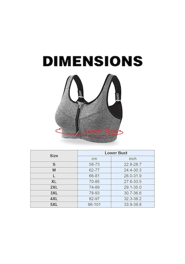 Jeemson Ön Fermuarlı Rahat Yoga Sütyeni - Nefes Alabilen Sporcu Sütyeni Beyaz