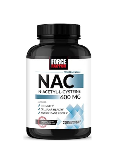 Force Factor N.a.c 600 Mg N-acetyl Cysteine For Liver Health Immune Support & Antioxidant 200 Caps