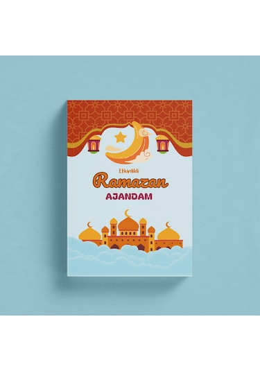 Çocuklar İçin Ramazan Ajandası Mavi Kapak Mavi