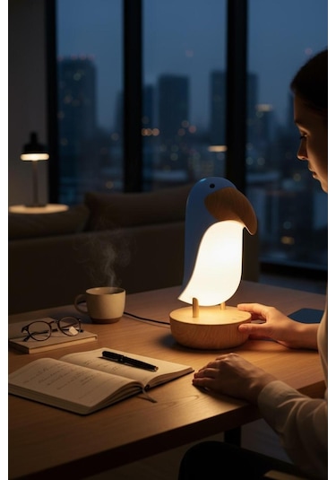 Toucan Bird Masa Lambası, Gece Lambası, Şarjlı, Abajur