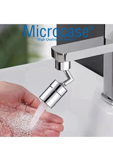 Microcase 360 Derece Dönebilen Su Tasarruflu Robotik Kol Musluk Gümüş