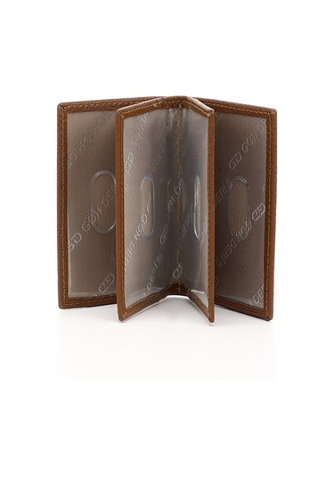 Gönderir Taba Gön Hakiki Deri Unisex Kartlık 06205 Taba