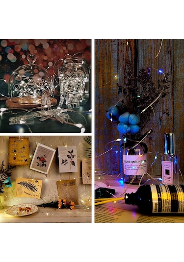 Jms Kongdii Çok Renkli Açık Led Işık 10 M 20 M Uzaktan Kumanda Zamanlama Pil Usb 10m 100 led Çok Renkli