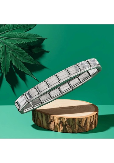 Çelik Bileklik İtalyan Charm Model Unisex Erkek Kadın 3 Mm 18 Cm Gümüş Silver Gümüş