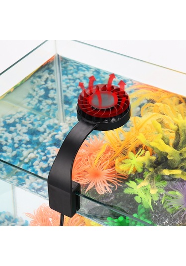 Vkemall Siyah Usb Akvaryum Led Lambası - Mavi Beyaz Işık, Yüksek Parlaklık, Alüminyum Gövde, 5w, Avrupa Standartı