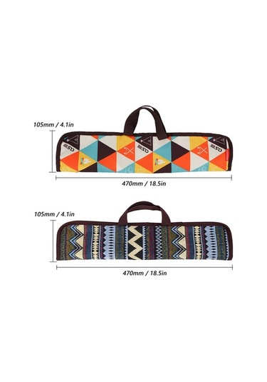 Besthome1 5'li Kamp Fork Seti - Ahşap Saplı Isı Yalıtım - 2cr13 Çelik - Taşınabilir Depo Çantası, Çok Renkli Çok Renkli