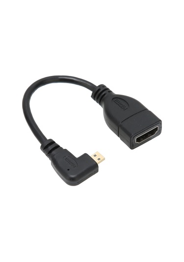 Hd Multimedya Arayüz Adaptör Kablosu Dişi - Erkek Kablo 90 Derece Açı Dönüştürücü