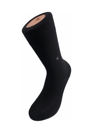 6'lı Yazlık Dikişsiz Pamuklu Erkek Çorabı-Siyah