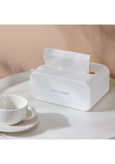 Yeşil Duvara Monte Yapışkanlı Doku Kutusu Peçete Tutucu Masaüstü Tepsi Banyo Kağıt Havlu Saklama Kutusu Mutfak Peçete Konteyner Organizatör