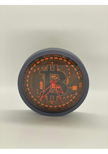Bitcoin Temalı, Siyah Kasa, Şık Duvar Saati Siyah