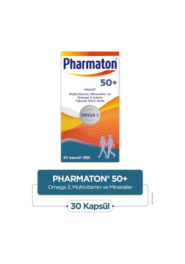 Pharmaton 50 Plus Omega 3 Içerikli 30 Kapsül