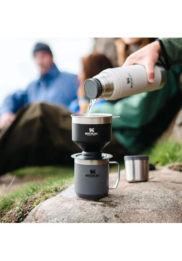 Stanley Brew Pour Over Paslanmaz Çelik Kahve Demleyici Siyah Çok Renkli