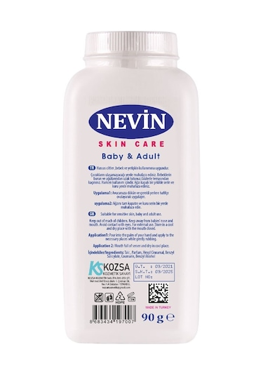 Nevin Nem Önleyici Bebek Pudrası