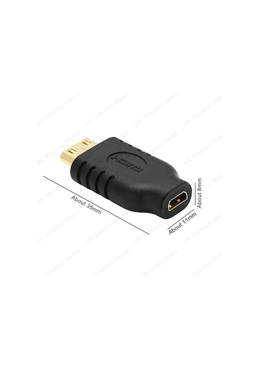 Micro HDMI Dişi - Mini HDMI Erkek Dönüştürücü