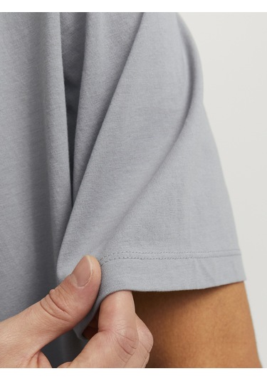 Jack & Jones Erkek Bisiklet Yaka Basic Tişört - Organic Ultimate Grey Çok Renkli Jack & Jones Erkek Bisiklet Yaka Basic Tişört - Organic Ultimate Grey Çok Renkli
