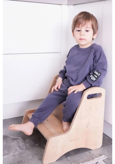 Reyo Montessori Bebek & Çocuk Basamağı Kahverengi