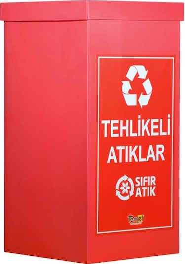Geri Dönüşüm Kutusu - Atık Kutusu Tehlikeli Atıklar