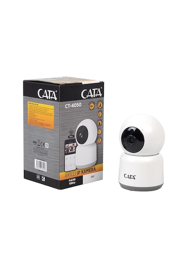 Cata Ct-4050 Gece Görüşlü Akıllı 360 Dönebilen Güvenlik Ip Kamera Wifi Full Hd 1080p Tuya Smart Life Destekli