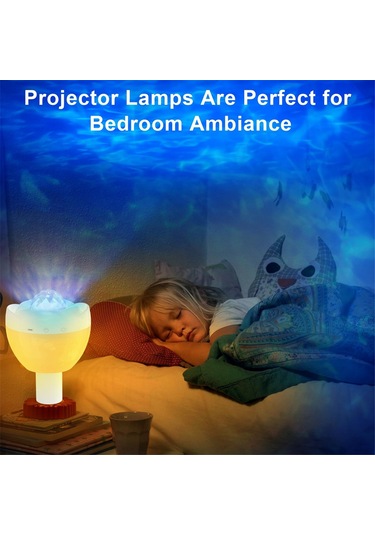 Kablosuz Şişe Lambası, Projeksiyon Fonksiyonlu Led Şişe Işığı, Beyaz