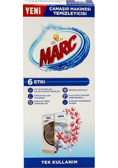 Marc Çamaşır Makinesi Temizleyici 6 Etki Tek Kullanım 250 ML