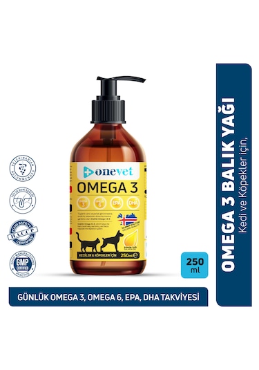 Onevet Omega 3 Kedi Ve Köpekler Için Balık Yağı