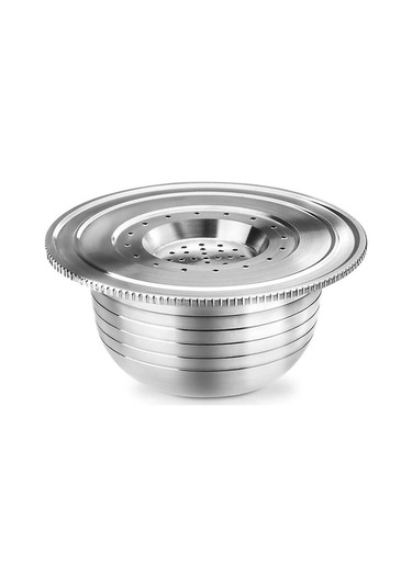 Bloomnest Paslanmaz Çelik Kahve Kapsülleri - Kaşık Fırçalı Doldurulabilir, Makineler İçin Yedek