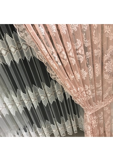 Fon Perde Tül Fon 1 Takım 2 Adet Şeklinde