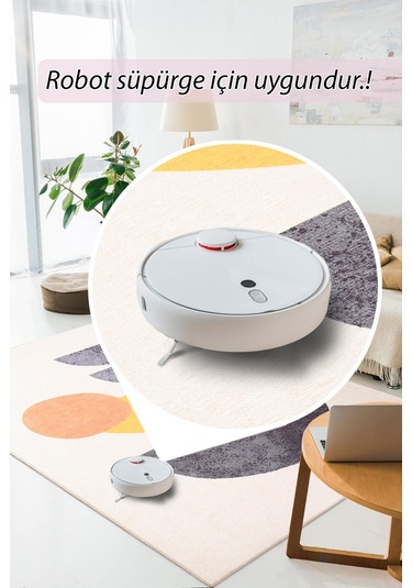 Funk Modern Dokuma Pamuk Polyester Renkli Halı (Al 399)